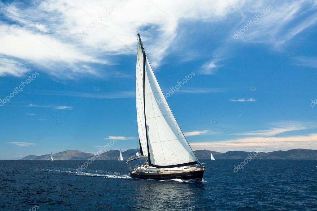 Sailing yacht boat