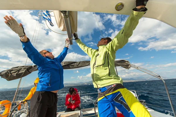 Kimliği belirsiz denizciler regatta — Stok fotoğraf