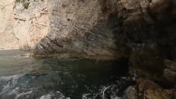 Grotte sull'isola di Zante — Video Stock