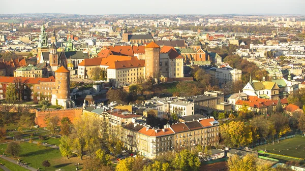 Flygfoto av Royal Wawel — Stockfoto