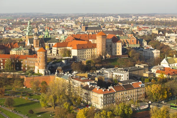 Flygfoto av Royal Wawel — Stockfoto