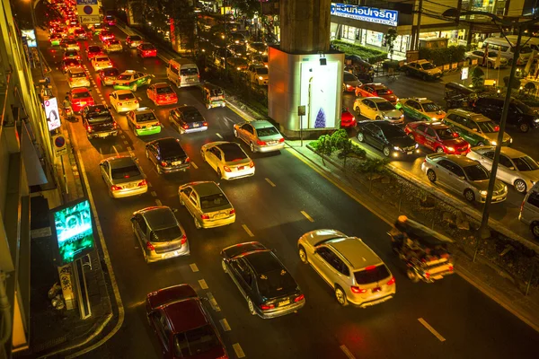 Atasco de tráfico en Bangkok — Foto de Stock