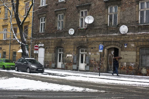 Una de las calles de Kazimierz — Foto de Stock