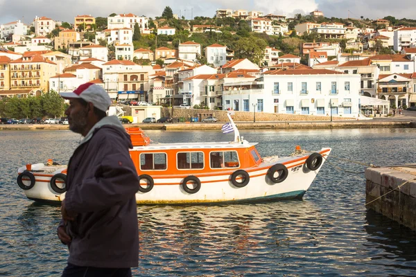 Uitzicht van het eiland. Pylos. — Stockfoto