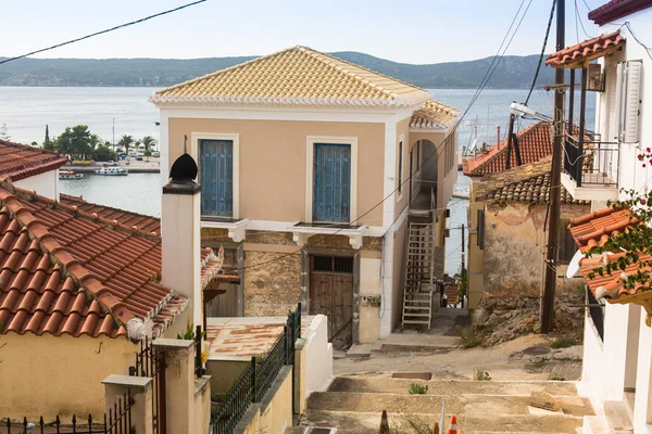 View of the island  Pylos — Stock Photo, Image