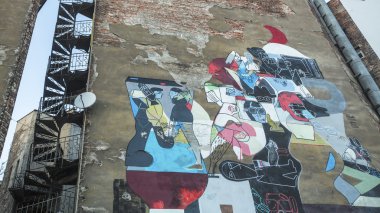 Kazimierz duvar sokak sanatı