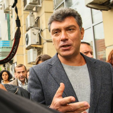 Boris Nemtsov - leader of russian opposition clipart