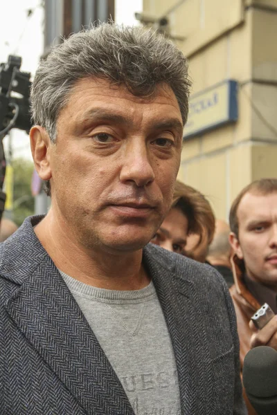 Boris Nemtsov - leader of russian opposition — Stock Photo, Image