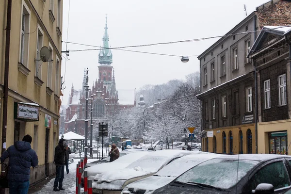 En av gatorna i Kazimierz — Stockfoto