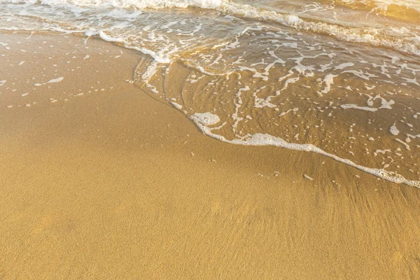 Soft wave on the beach — Stock Photo, Image