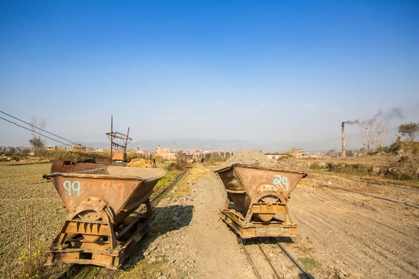 Bhaktapu yerel Tuğla Fabrikası — Stok fotoğraf