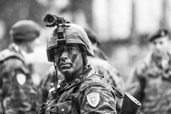 Participantes não identificados Dia da Independência da Grécia — Fotografia de Stock