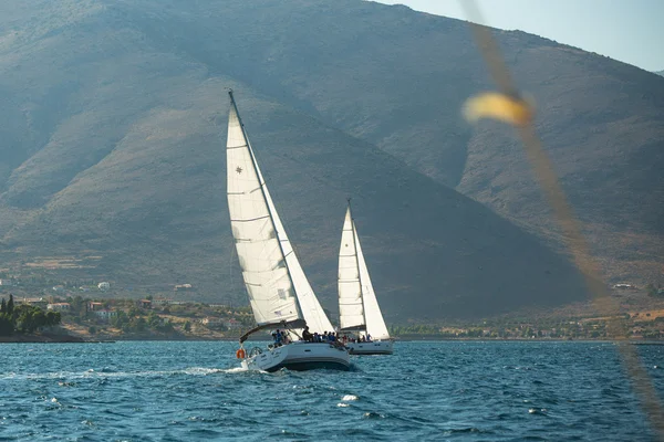Sailing regatta in the Mediterranean Sea — Stock Photo, Image