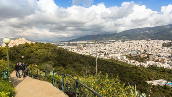 Panorama över Aten från Lycabettus — Stockfoto