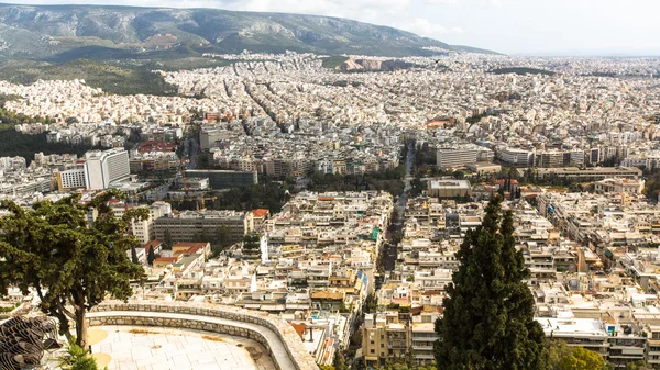 Panorama över Aten från Lycabettus — Stockfoto