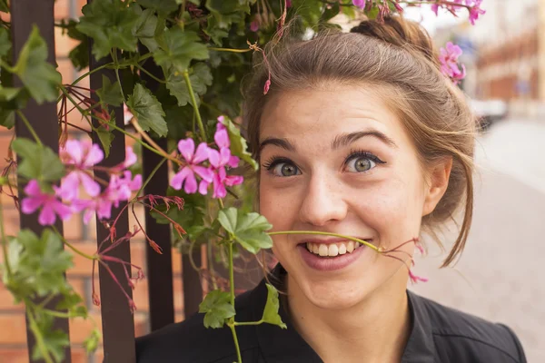 Emotionele meisje portret — Stockfoto