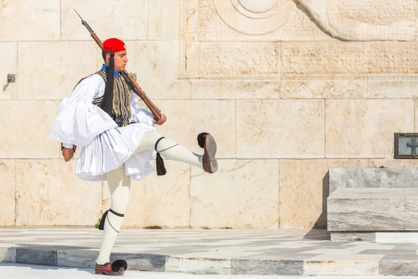 Greek soldier Evzone — Stock Photo, Image