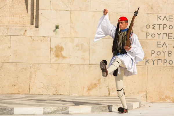 Soldado griego Evzone — Foto de Stock