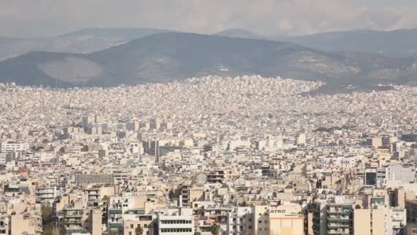 View of Athens in Greece. — Stock Video