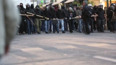 Protestolar Atina, Yunanistan.