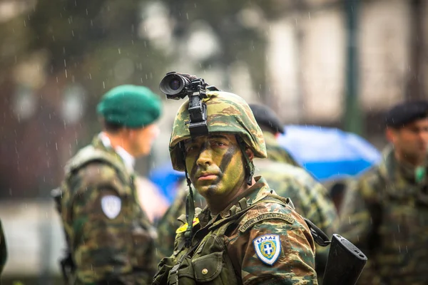 Militärparade zum griechischen Unabhängigkeitstag — Stockfoto