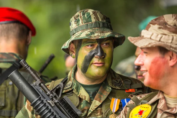 Militärparad för Grekland självständighetsdagen — Stockfoto