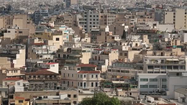 Vista dall'alto di Atene, Grecia . — Video Stock