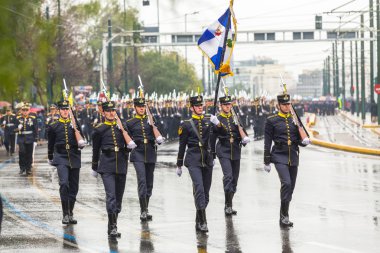 Askeri geçit töreni için Yunanistan Bağımsızlık günü