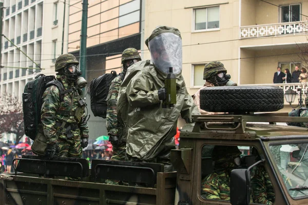 Desfile militar para el Día de la Independencia de Grecia —  Fotos de Stock