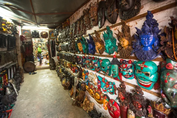 Souvenirs in street shop at Durbar Square. — Stock Photo, Image