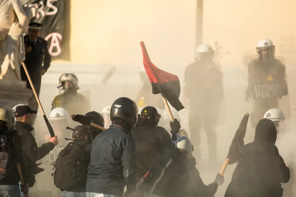 Levičák a anarchistické skupiny — Stock fotografie