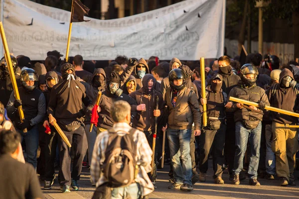 Grupos de izquierda y anarquistas — Foto de Stock