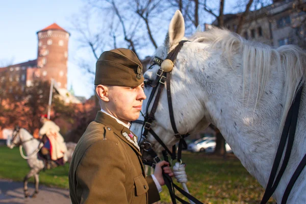 Teilnehmer feiern nationalen Unabhängigkeitstag — Stockfoto