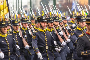 Askeri geçit töreni için Yunanistan Bağımsızlık günü