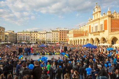 Başkan adayı miting sırasında