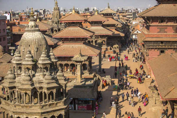 Vista de la Plaza Patan Durbar . — Foto de Stock