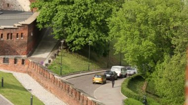 Krakow'daki yerinde Wawel Royal Castle
