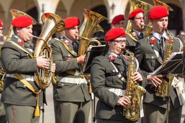 Ana meydanında askeri Band