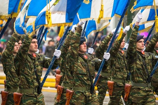 Солдаты греческой армии — стоковое фото