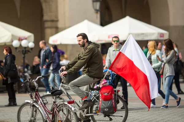 Narodowy Dzień flagi Rzeczypospolitej Polskiej — Zdjęcie stockowe