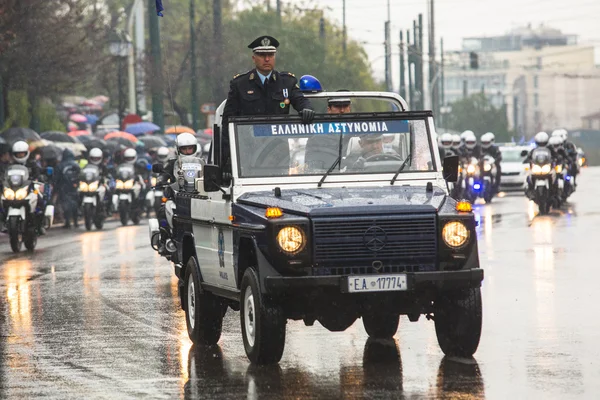 Militärgerät bei Militärparade — Stockfoto