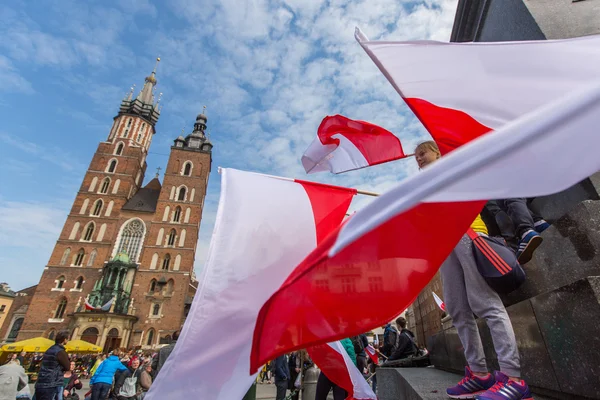 National Flag Day of the Republic of Poland — Stock Photo, Image