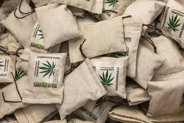 En mars pour la libération du cannabis Cracovie — Photo