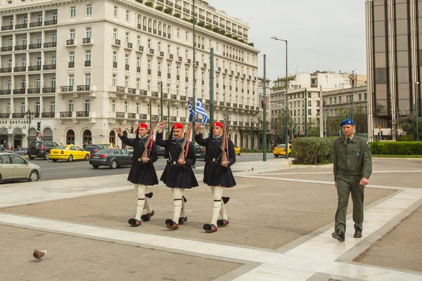 ギリシャの兵士 Evzones — ストック写真