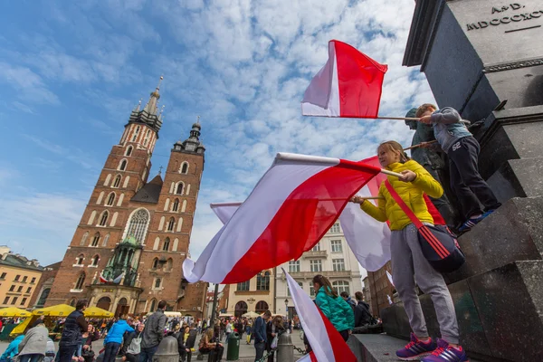 Nationell flagg dag av Republiken Polen — Stockfoto