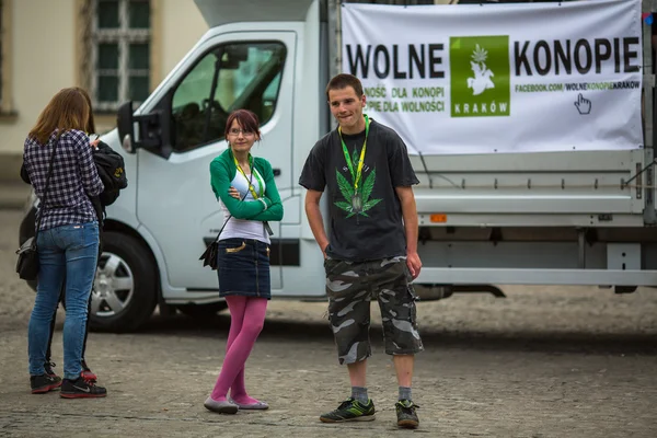 Marche pour la libération du cannabis . — Photo