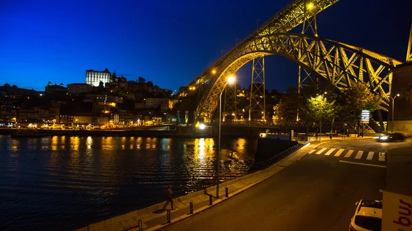 Vista do Porto e da Ponte Dom Luiz — Fotografia de Stock