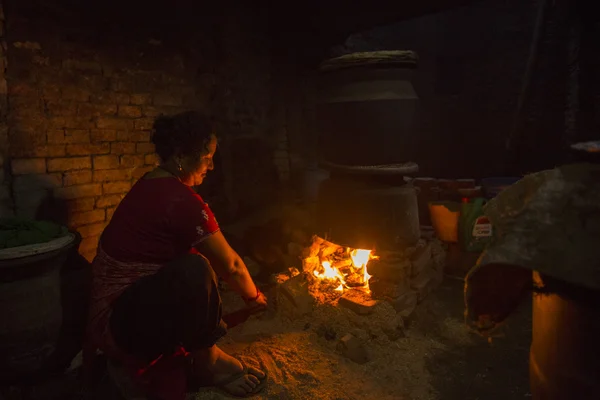 Mulher nepalesa não identificada — Fotografia de Stock