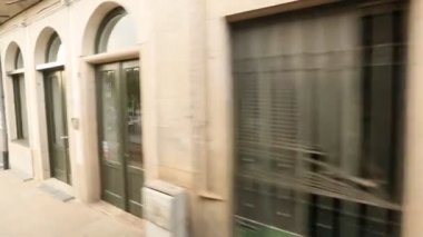 Görünüm penceresi miras tramvay gelen eski Porto.