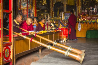 Budist lama stupa Boudhanath yakın.